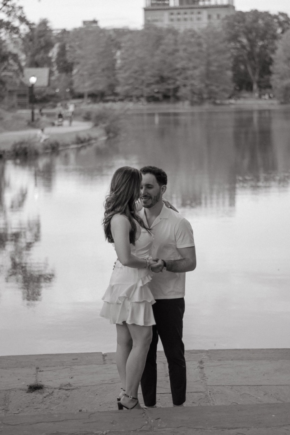 Joelle and Tyler walking